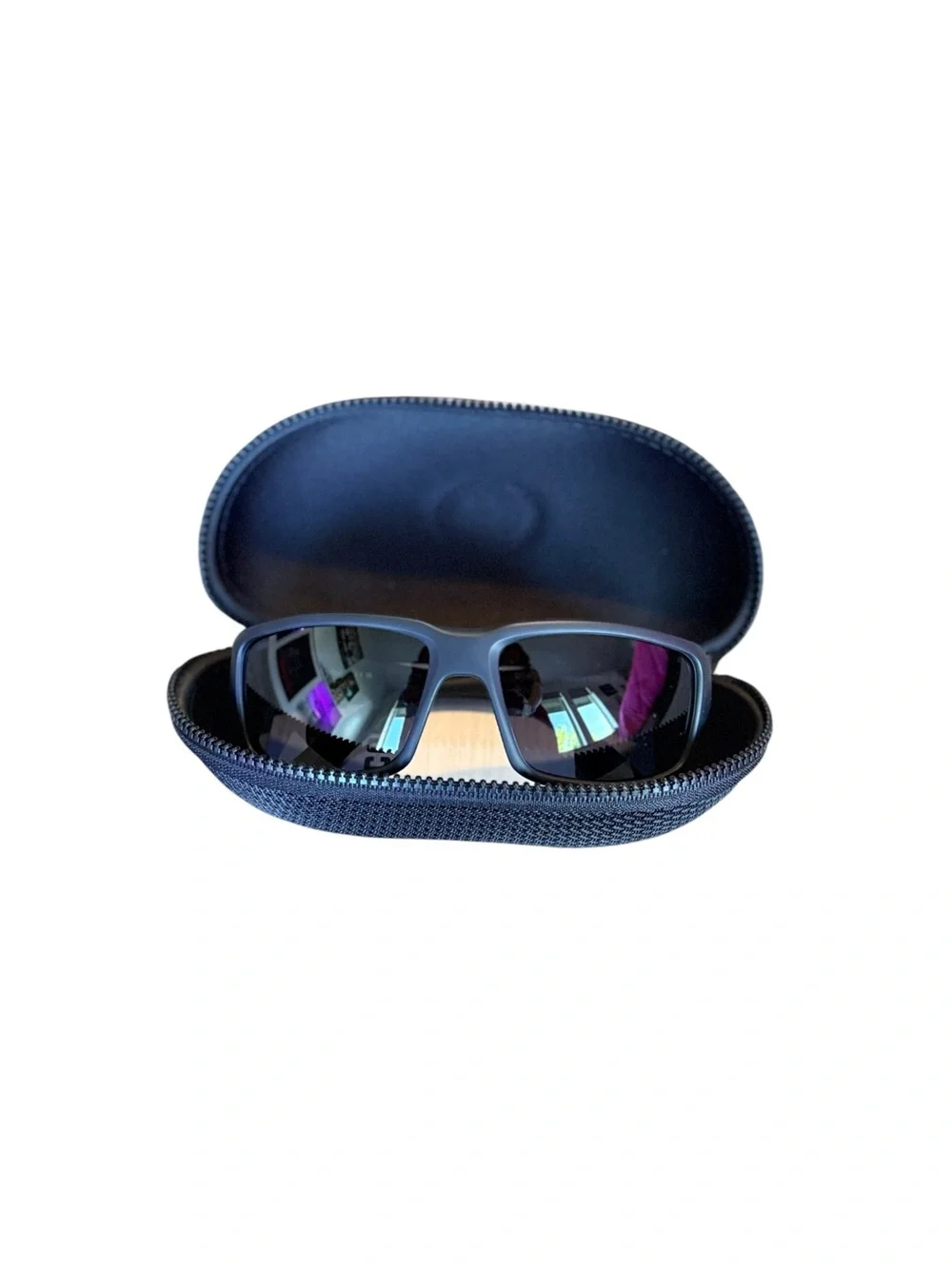 Costa Del Mar Fantail Polarized Sunglasses Matte Black Gray 580P New